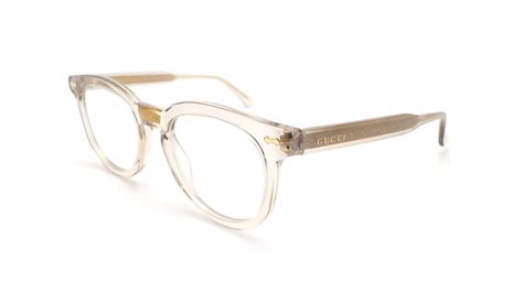 gucci clear frame glasses|gucci clear frame glasses men.